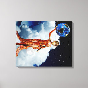 Göttin des Universum Wrapped Canvas Leinwanddruck