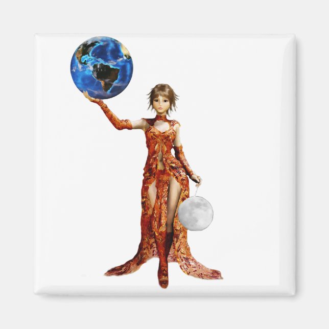 Göttin des Universums Magnet (Vorne)