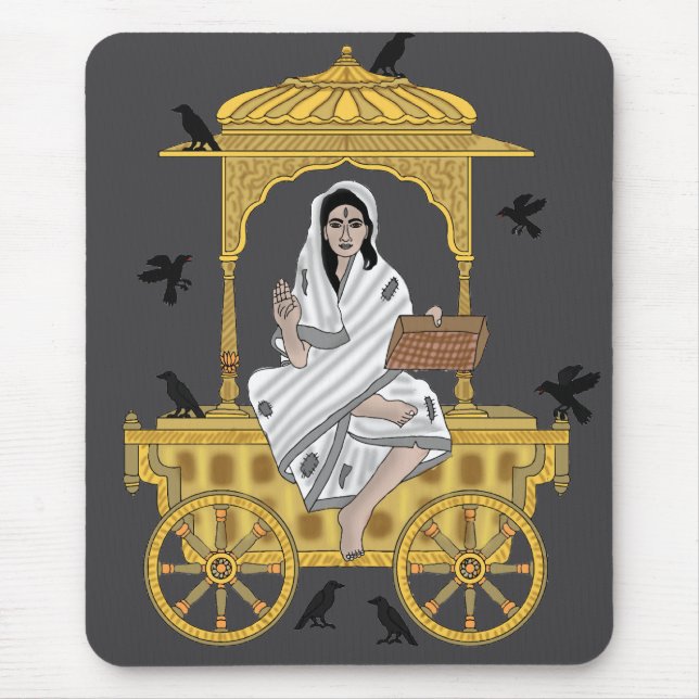 Göttin Dhumavati  Mousepad (Vorne)