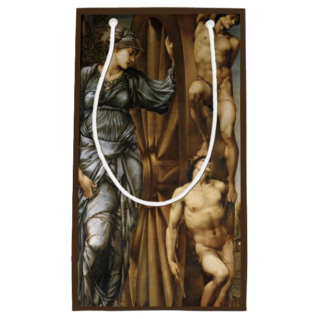 Göttin, die das Glücksrad dreht (Burne-Jones) Kleine Geschenktüte (Vorderseite)