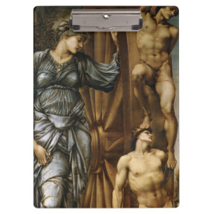 Göttin, die das Glücksrad dreht (Burne-Jones) Klemmbrett