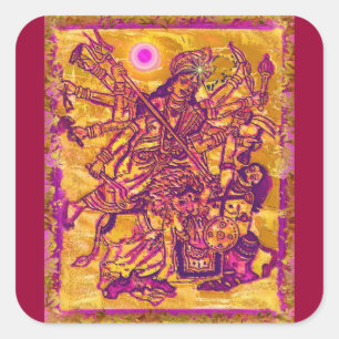 Göttin Durga Aufkleber