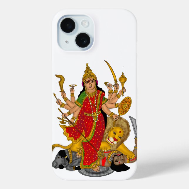 Göttin Durga Handyhülle Case-Mate iPhone Hülle (Rückseite)