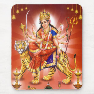 Göttin Durga (hindische Göttin) Mousepad