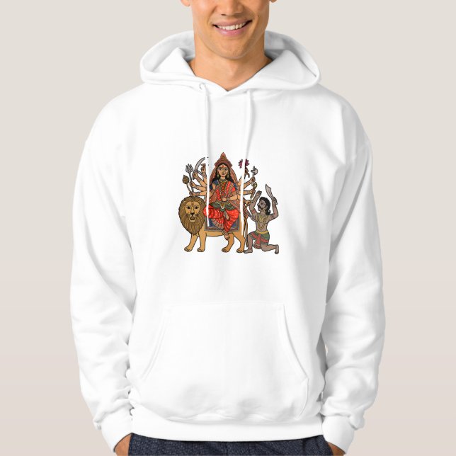 Göttin Durga Hoodie (Vorderseite)