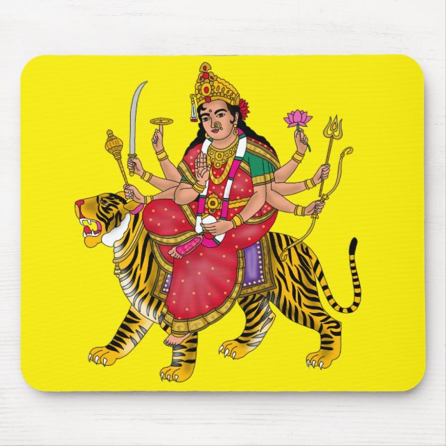 Göttin Durga-Mauspad Mousepad (Vorne)