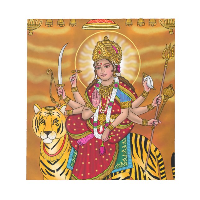 Göttin Durga Notizblock (Vorderseite)