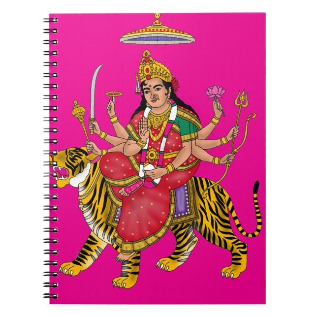 Göttin Durga Notizblock (Vorderseite)