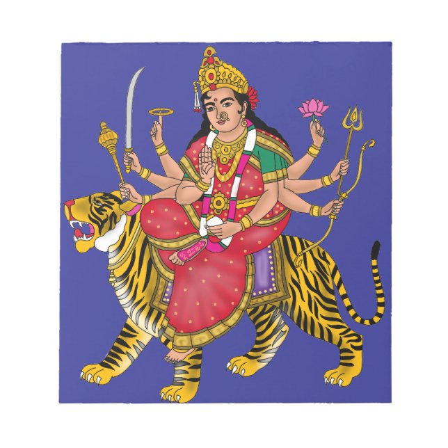 Göttin Durga Notizblock (Vorderseite)