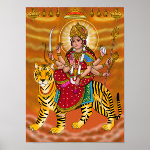 Göttin Durga Poster