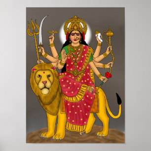 Göttin Durga Poster