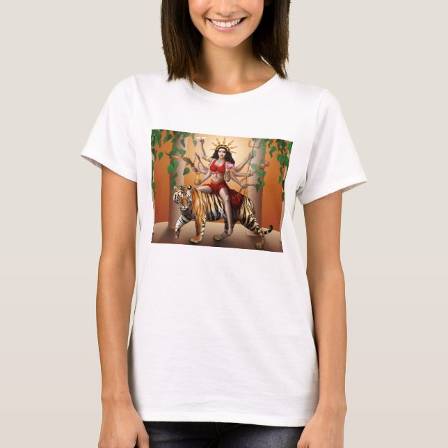 Göttin Durga T-Shirt (Vorderseite)