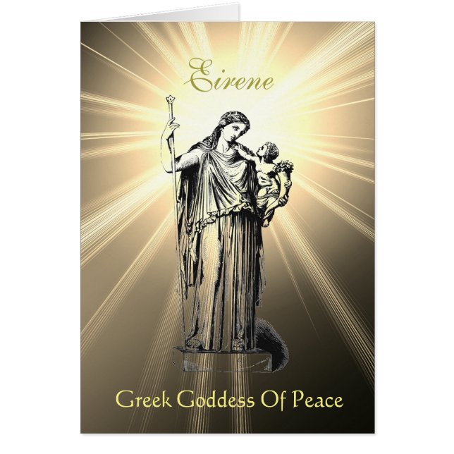 Göttin Eirene Göttin des Friedens Grußkarten (Vorne)