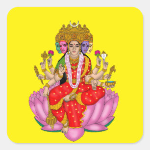 Göttin Gayatri Aufkleber