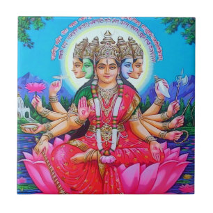 Göttin Gayatri Devi Gottheit Fliese