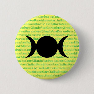 Göttin-Gesang (Gelb) Button
