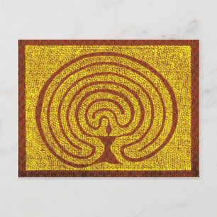 Göttin im Labyrinth 3 Postkarte