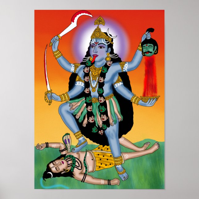 Göttin Kali Poster (Vorne)