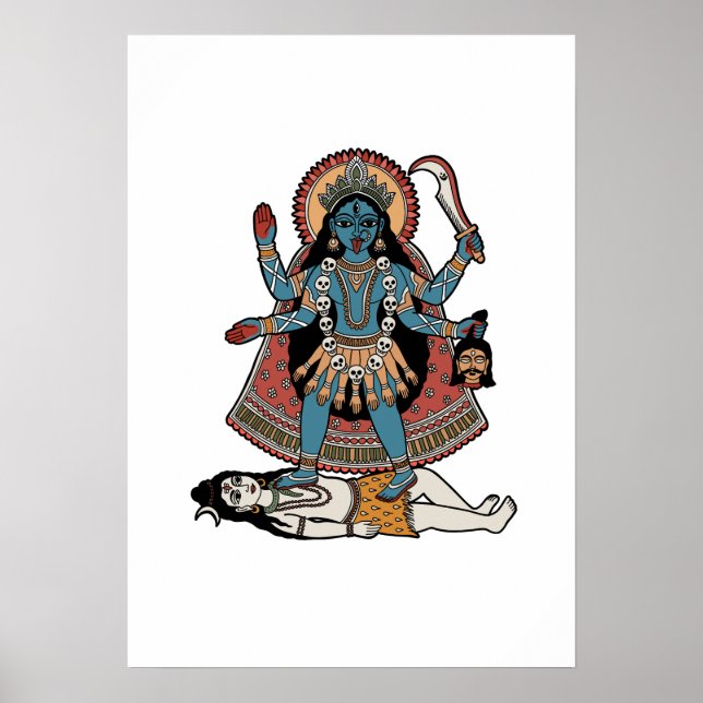 Göttin Kali Poster (Vorne)