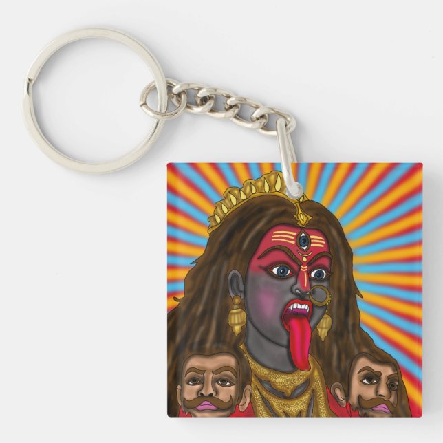 Göttin Kali Schlüsselanhänger (Vorderseite)