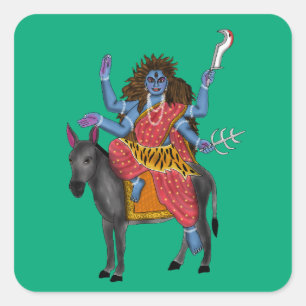 Göttin Kalratri Aufkleber