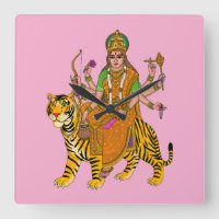 Göttin Kushmanda Wanduhr