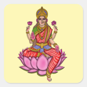Göttin Lakshmi Aufkleber
