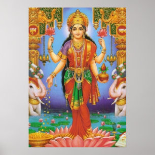 Göttin Lakshmi Poster