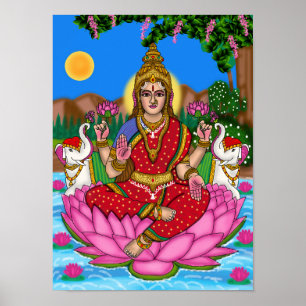 Göttin Lakshmi Poster