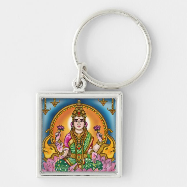 Göttin Lakshmi Schlüsselanhänger (Vorne)