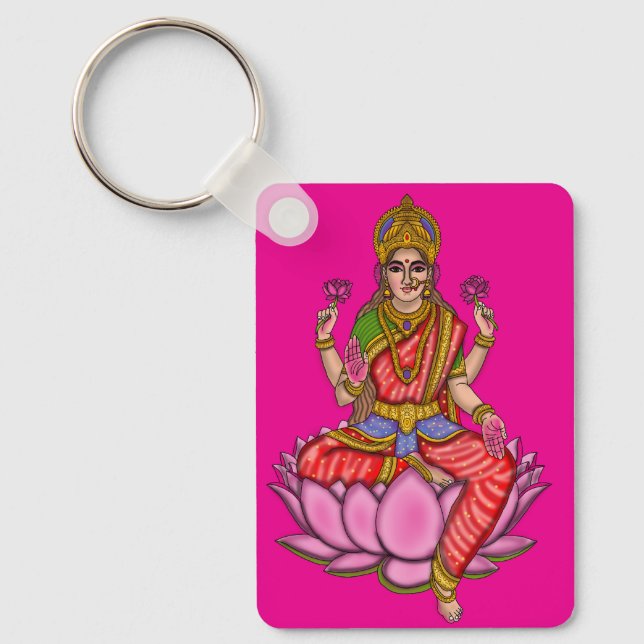 Göttin Lakshmi Schlüsselanhänger (Vorderseite)
