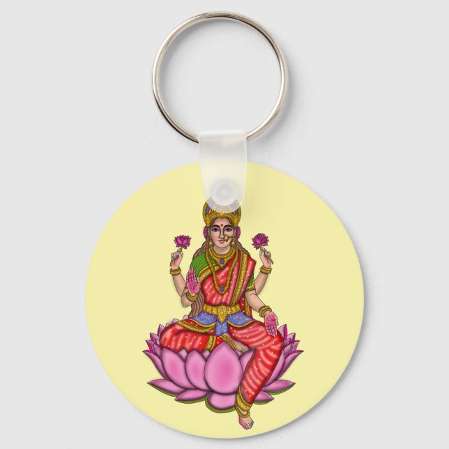 Göttin Lakshmi Schlüsselanhänger (Vorderseite)