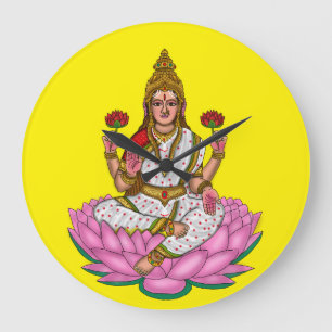 Göttin Lakshmi Wanduhr
