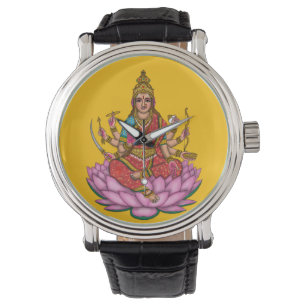 Göttin Lakshmi Wanduhr Armbanduhr