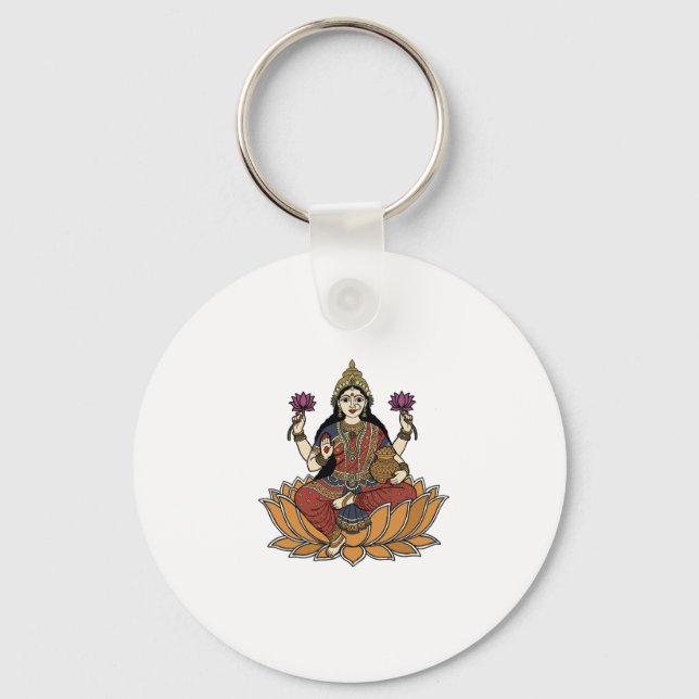 Göttin Laxmi Schlüsselanhänger (Vorderseite)