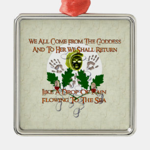 Göttin-Lied Silbernes Ornament