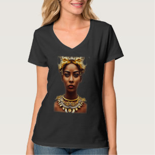Göttin Mädchen halb afrikanisch halb koreanisch mi T-Shirt