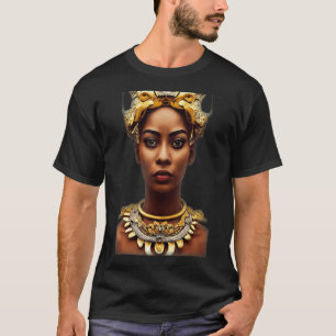 Göttin Mädchen halb afrikanisch halb koreanisch mi T-Shirt