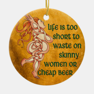 Göttin-Motto Keramik Ornament