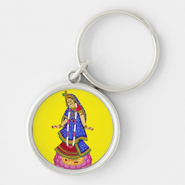 Göttin Radha Schlüsselanhänger (Vorne)