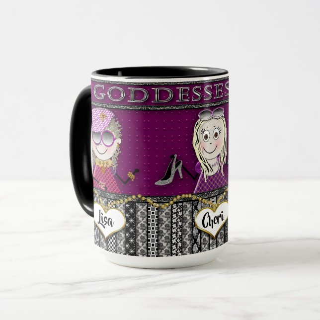 GÖTTIN-REGEL - TASSE - FREUNDINNEN (3) (Vorderseite Links)