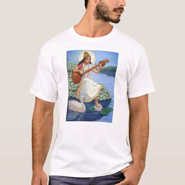 Göttin Sarasvati T-Shirt (Vorderseite)