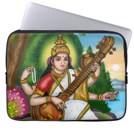 Göttin Saraswati Handyhülle Laptopschutzhülle