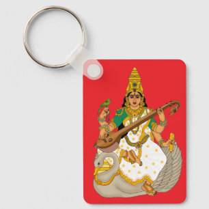 Göttin Saraswati Schlüsselanhänger