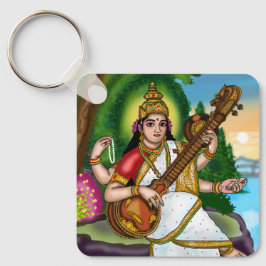 Göttin Saraswati Schlüsselanhänger