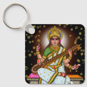 Göttin Saraswati Schlüsselanhänger