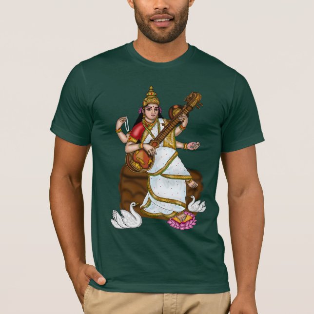 Göttin Saraswati T-Shirt (Vorderseite)