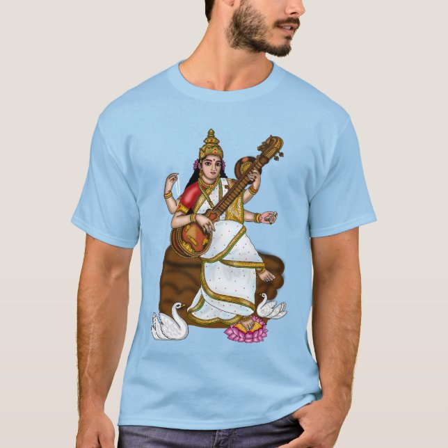 Göttin Saraswati T-Shirt (Vorderseite)