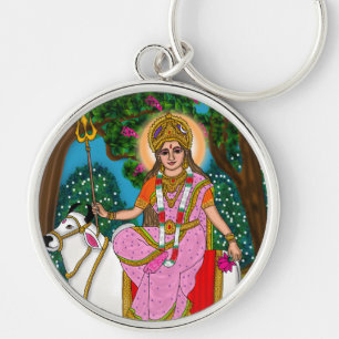 Göttin Shailputri Schlüsselanhänger