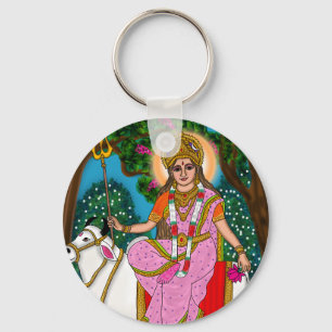 Göttin Shailputri Schlüsselanhänger